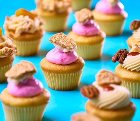 Cupcake Flight made with Golden OREO Cookie Pieces